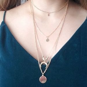 Gold layered necklace